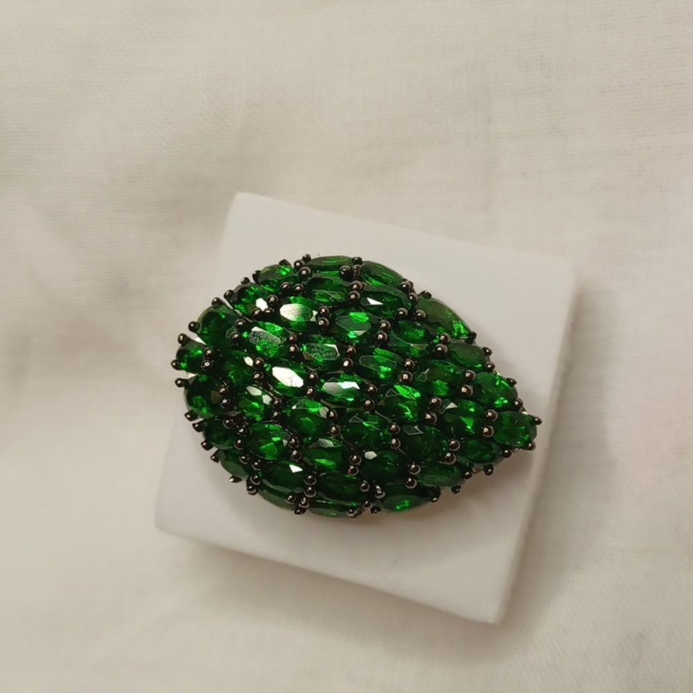Chrome diopside ring. - Picture 7 of 10